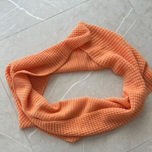 Orange Cashmere Loop Scarf